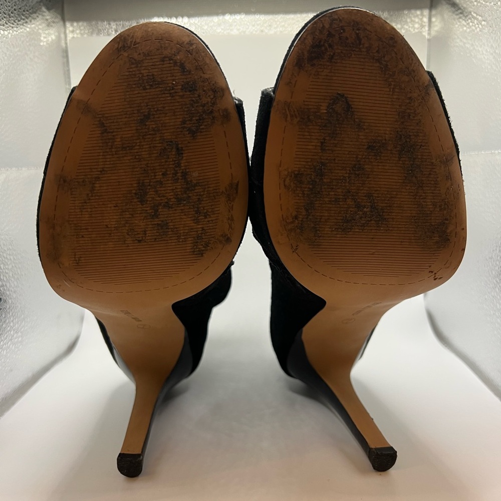 Black open toe heels - Picture 4 of 4
